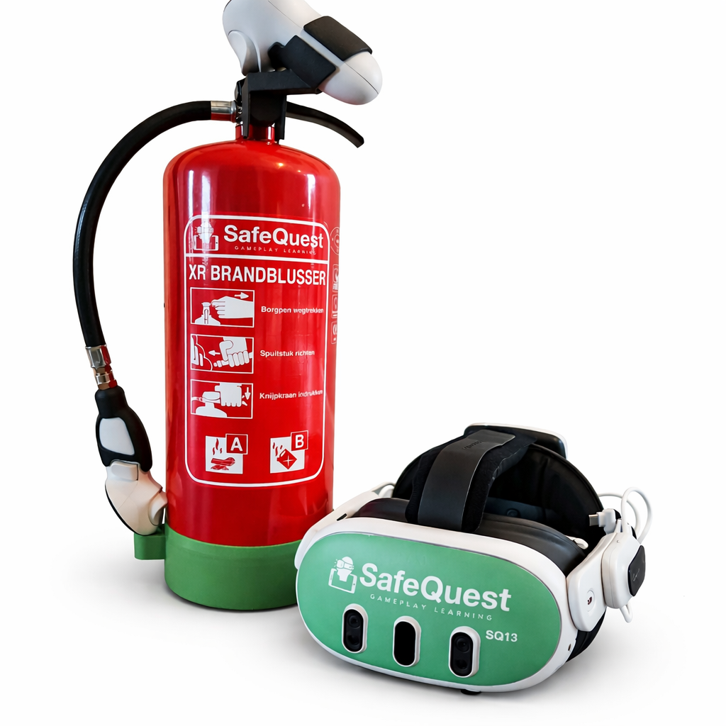 SafeQuest XR brandblusser en headset