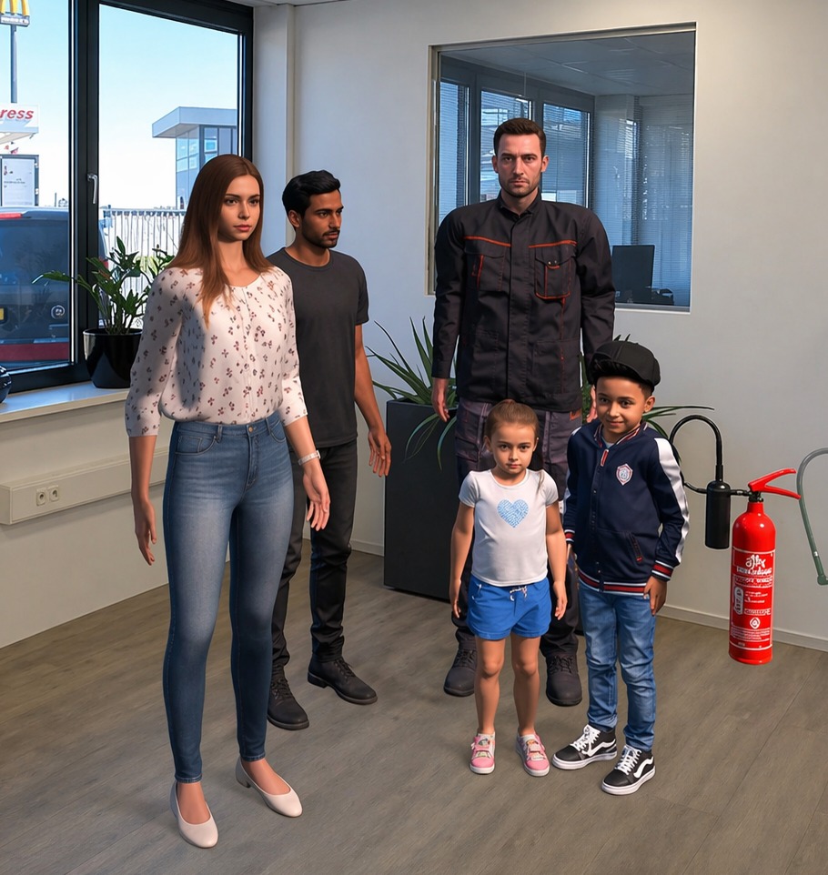 Virtuele personen in XR trainingsomgeving